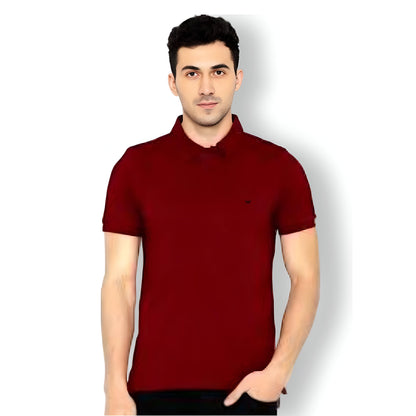 Nova Maroon Polo Tshirt For Men- The Nova India